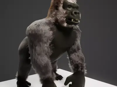 Gorilla blend file Free 3D model