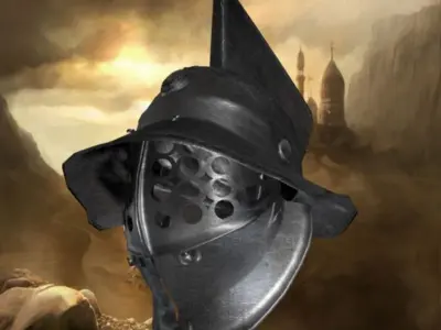 gladiator helmet Free low-poly 3D model