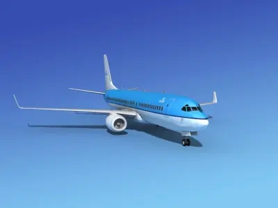 Boeing 737-800 KLM 3D model