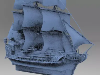 Tudor King Henry Ship 3D model