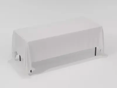 Wooden Table 3D Model  Low Poly Furniture Free low-poly 3D model