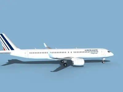 Airbus A220-300 Air France Regional 3D model