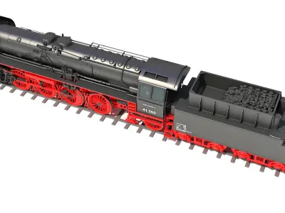 Steam Locomotives Models 3D model