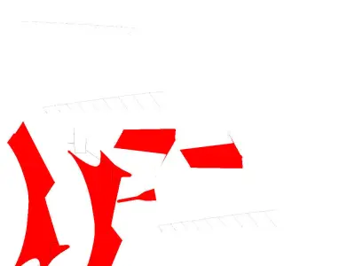 Airplan boeing jumbo jet animation 3D model