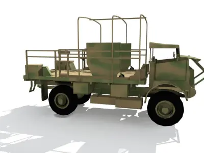 Bedford QL Military Truck Low-poly 3D model