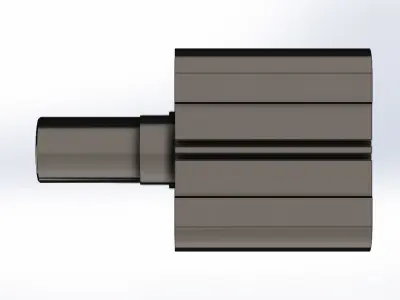 Cilindro Pneumatico Fluidvix CHKDB100-40 Pneumatic Cylinder 3D model