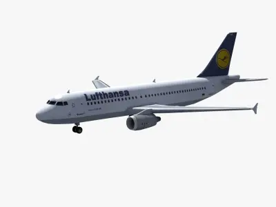 Airbus A320 Jet 3D model
