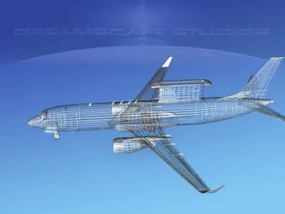 Boeing E-8 Posiedon AEWS Canada 3D model