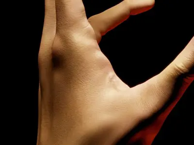 Female Hand Low-poly 3D model