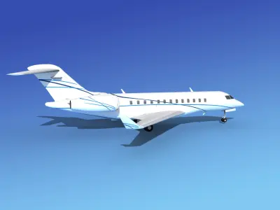 Global Express XRS V09 3D model