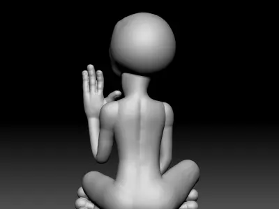 Alien Statue - 030 3D print model