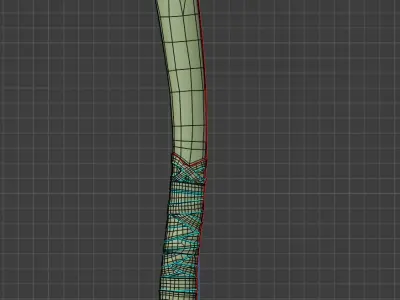 Axe Kratos Leviathan God of War Low-poly 3D model