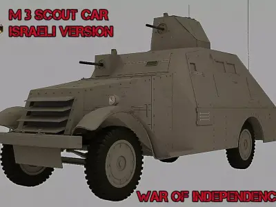 APC M3 Scout Car Isareli Version 3D model