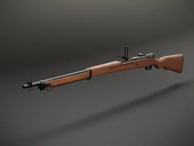 Arisaka Type 99 Low-poly 3D model
