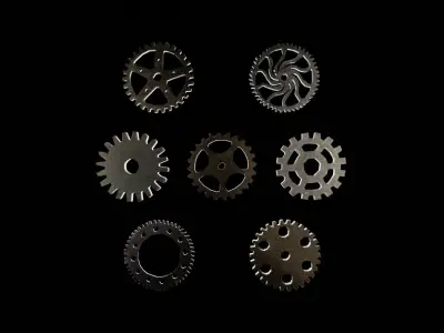 Gears group of Free 3D model