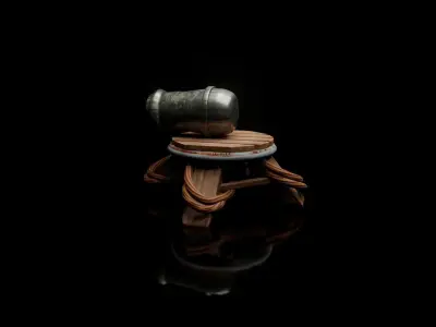 The beast hammer on stool 3D model