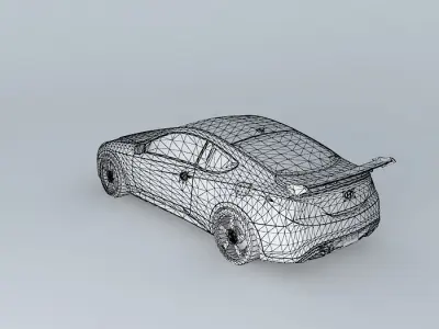 RHD Hyundai Genesis Coupe - Vocaloid Itasha Tuner Free 3D model