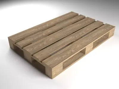 Wooden pallet 3D model