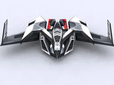 3DRT - Sci-Fi Forces - Bomber 7  Low-poly 3D model