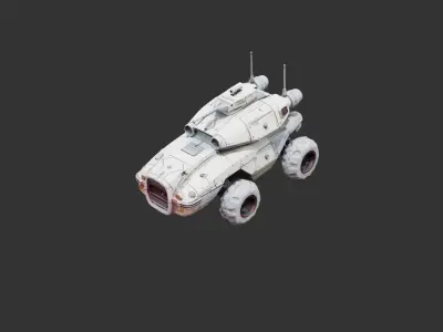 Hover Jet Skimmer Tank 3D model