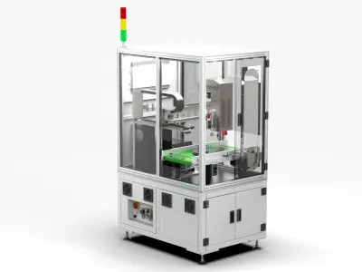 Automatic Scanning Code Labeling Machine 3D model