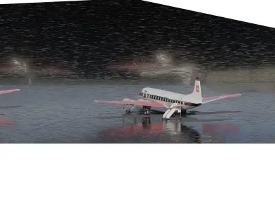 Vickers Viscount V700 and Viscount V800 3D model