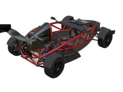 2012 Ariel Atom 500 V8 Low-poly 3D model