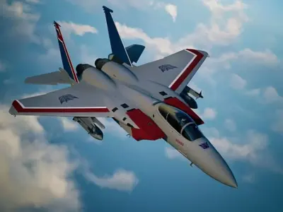 f-15 FIGHTER JET starscream 3D model