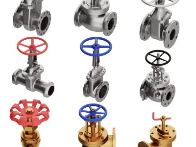 valve Low-poly 3D model