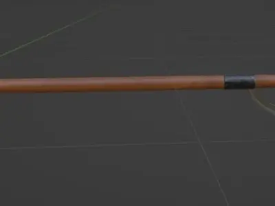 Medieval polearms part 1 - Billhook bardiche and halberd Free low-poly 3D model