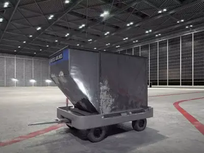 Airport Container Trolley 3D model