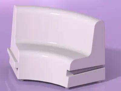  Set di Arredo in Polietilene Rotostampato Rotationally Molded Free 3D model