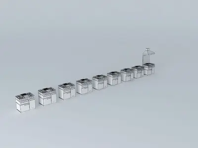 falcon oven range Free 3D model