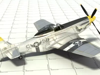 P-51D Fighter 3D model
