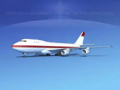 Boeing 747-100 Corporate 2 3D model