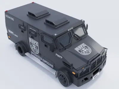 Blindado BOPE Free low-poly 3D model
