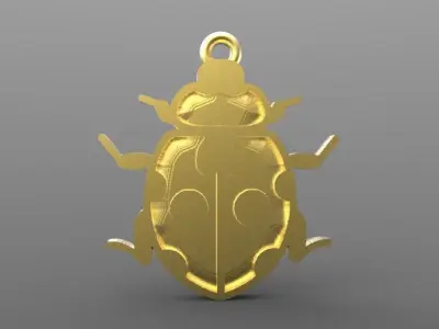 Insect pendant 3D print model