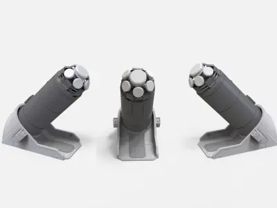 sci-fi Architecture kitbash 49 3D model