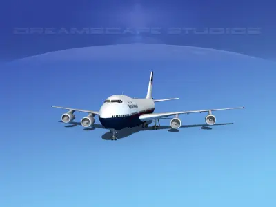 Boeing 747-100 British Airways 2 3D model