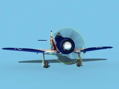 Hawker Sea Fury V23 Racer 3D model