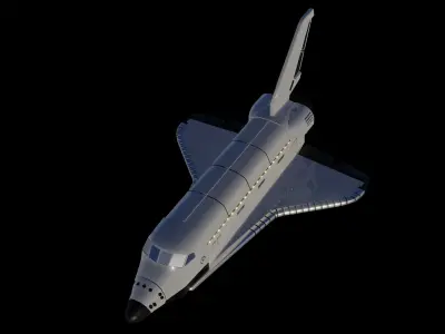 Space Shuttle 3D model  Low-poly 3D model