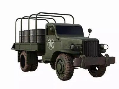 army truck Low-poly 3D model
