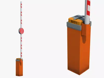 Vehicle Safety Barrier 3D model