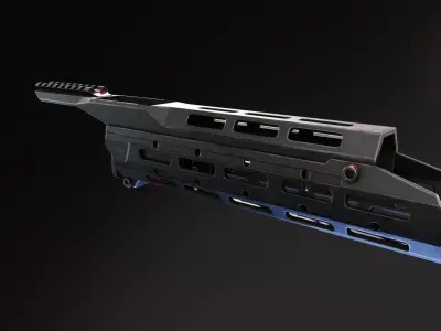 SAG MK21 AK Chassis Low-poly 3D model