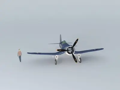 A airplane fighter plane 3D model