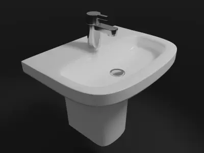 Bathroom sink  Free low-poly 3D model