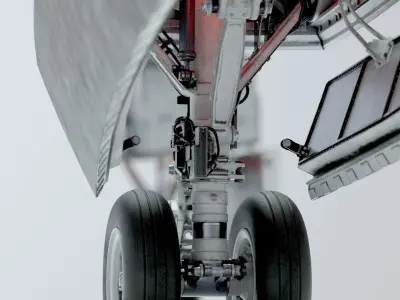 SPACE SHUTTLE Landing Gear 3D model