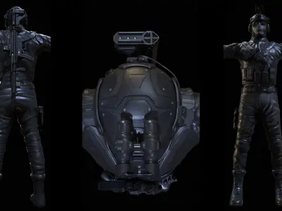 Special Force   Low-poly 3D model