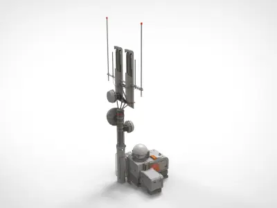 Sci fi antenna 16 3D model