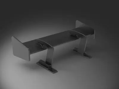 Spoiler bodykit auto 3D model